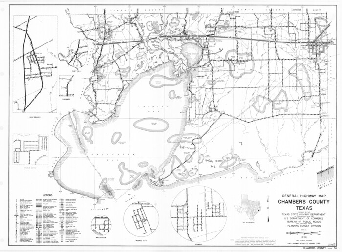 79404, General Highway Map, Chambers County, Texas, Texas State Library and Archives