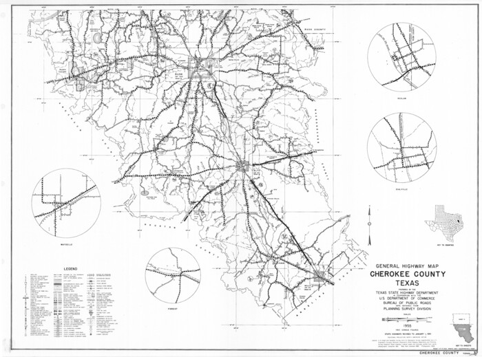 79405, General Highway Map, Cherokee County, Texas, Texas State Library and Archives