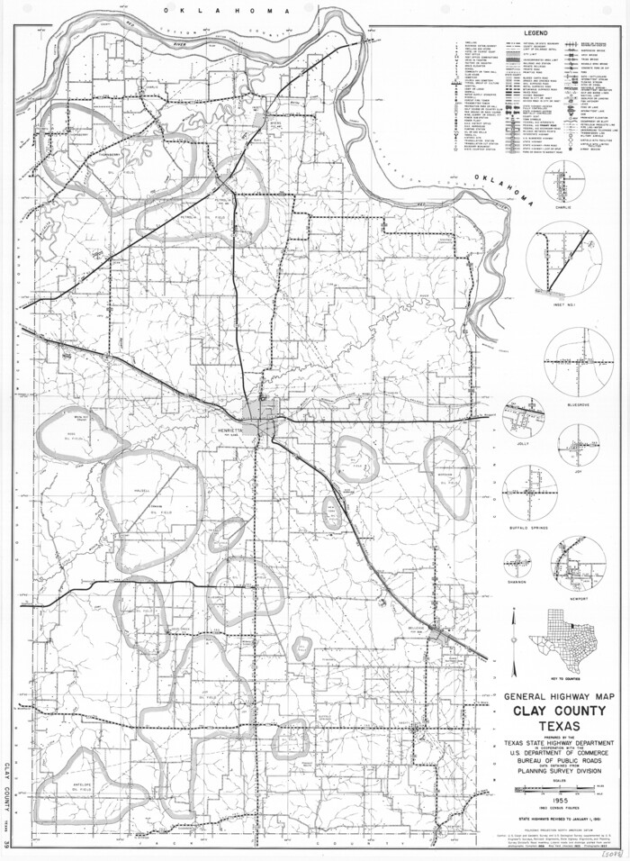 79409, General Highway Map, Clay County, Texas, Texas State Library and Archives