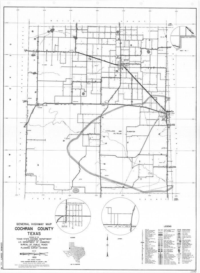 79410, General Highway Map, Cochran County, Texas, Texas State Library and Archives