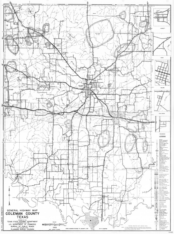 79412, General Highway Map, Coleman County, Texas, Texas State Library and Archives