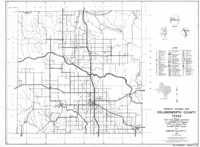 79415, General Highway Map, Collingsworth County, Texas, Texas State Library and Archives