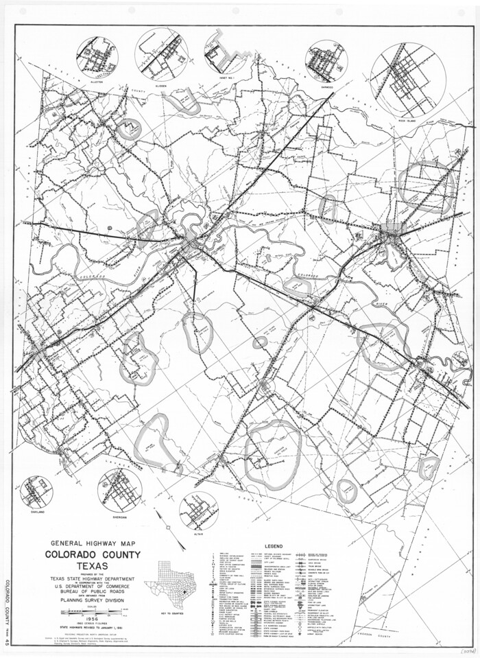 79416, General Highway Map, Colorado County, Texas, Texas State Library and Archives