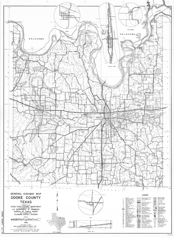 79421, General Highway Map, Cooke County, Texas, Texas State Library and Archives