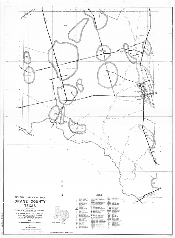 79424, General Highway Map, Crane County, Texas, Texas State Library and Archives
