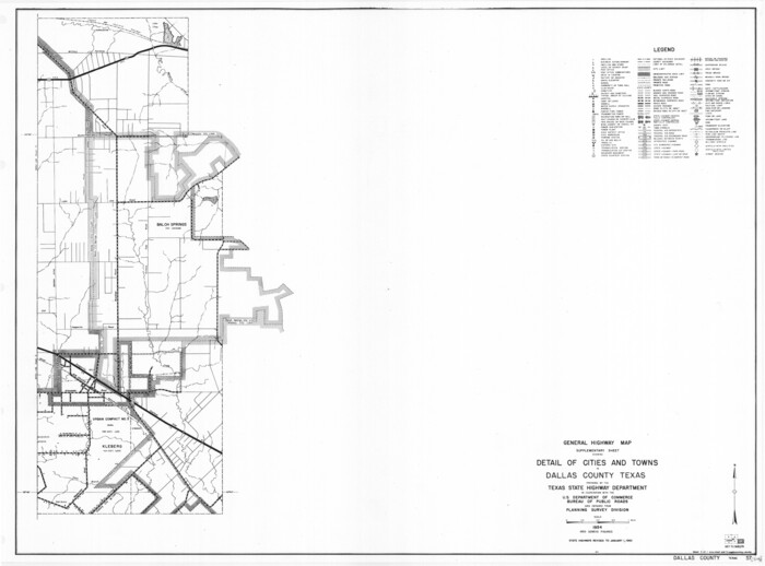 79435, General Highway Map.  Detail of Cities and Towns in Dallas County, Texas [Dallas and vicinity], Texas State Library and Archives