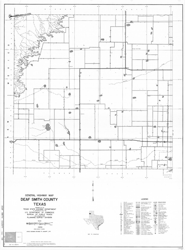 79437, General Highway Map, Deaf Smith County, Texas, Texas State Library and Archives