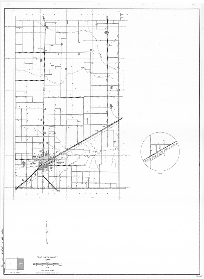 79438, General Highway Map, Deaf Smith County, Texas, Texas State Library and Archives