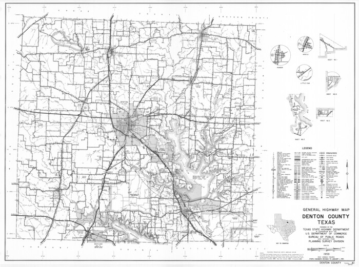 79441, General Highway Map, Denton County, Texas, Texas State Library and Archives