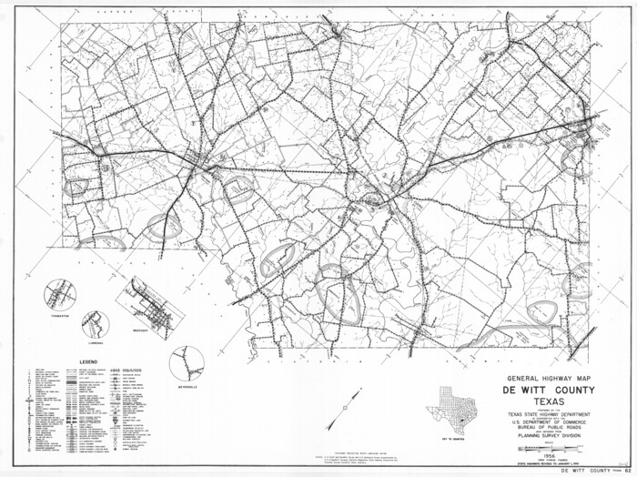 79442, General Highway Map, DeWitt County, Texas, Texas State Library and Archives