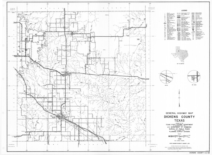 79443, General Highway Map, Dickens County, Texas, Texas State Library and Archives