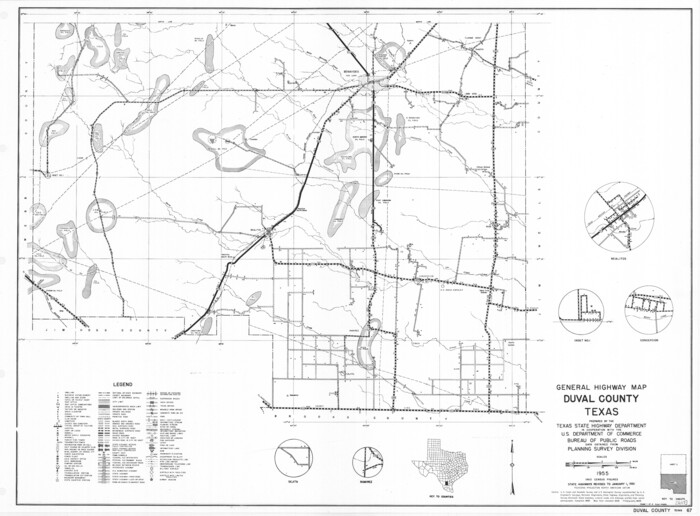 79448, General Highway Map, Duval County, Texas, Texas State Library and Archives