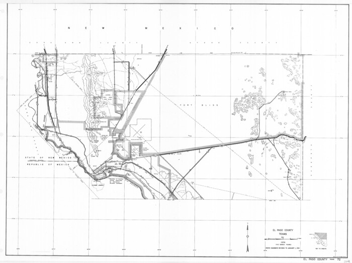 79455, General Highway Map, El Paso County, Texas, Texas State Library and Archives
