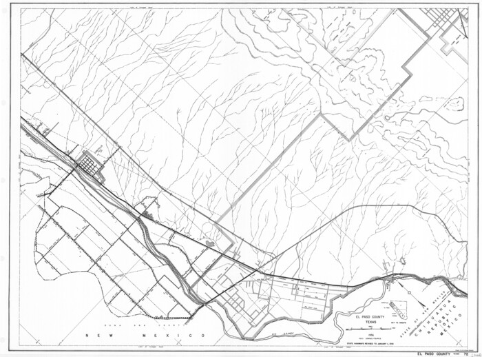 79456, General Highway Map, El Paso County, Texas, Texas State Library and Archives