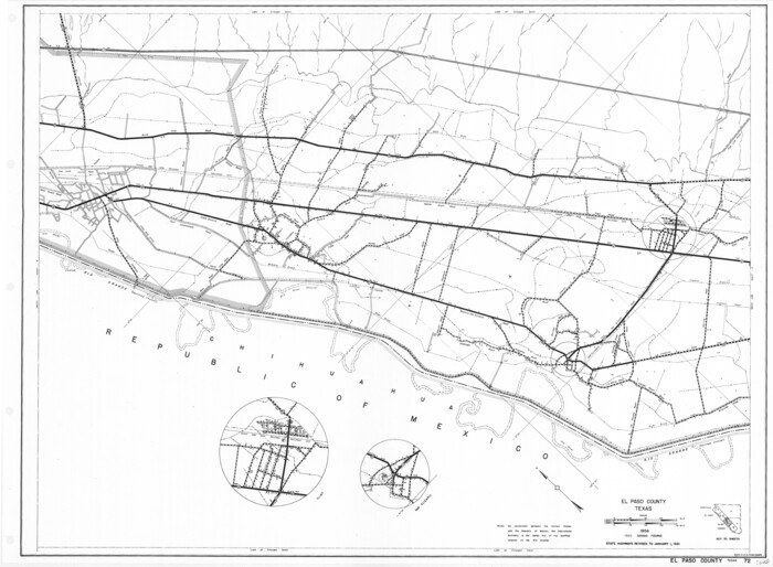 79458, General Highway Map, El Paso County, Texas, Texas State Library and Archives