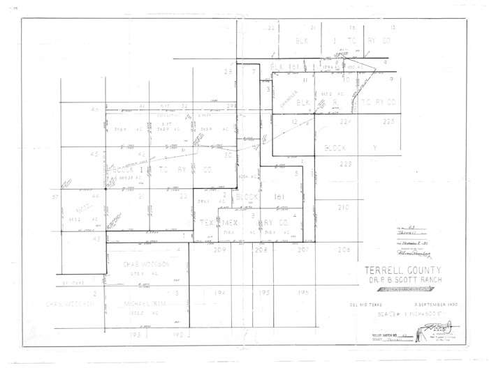 7946, Terrell County Rolled Sketch 43, General Map Collection