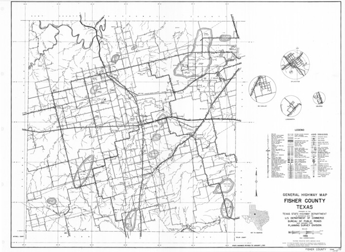 79466, General Highway Map, Fisher County, Texas, Texas State Library and Archives