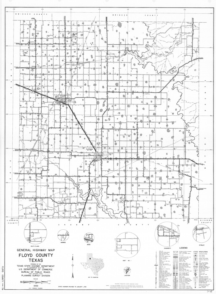 79467, General Highway Map, Floyd County, Texas, Texas State Library and Archives