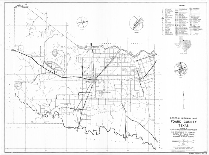 79468, General Highway Map, Foard County, Texas, Texas State Library and Archives