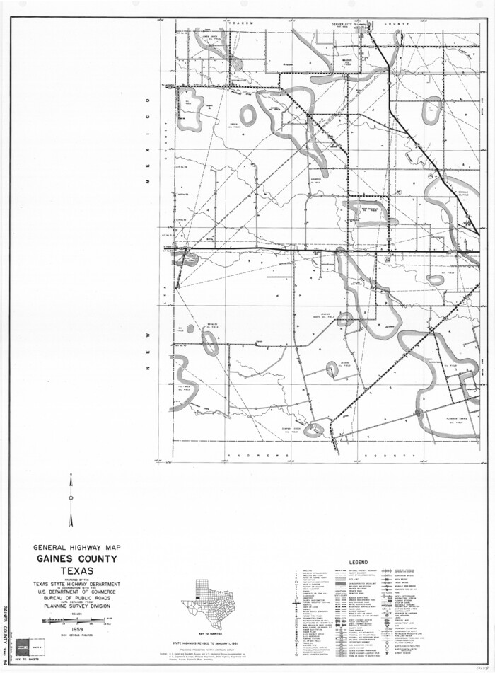 79474, General Highway Map, Gaines County, Texas, Texas State Library and Archives