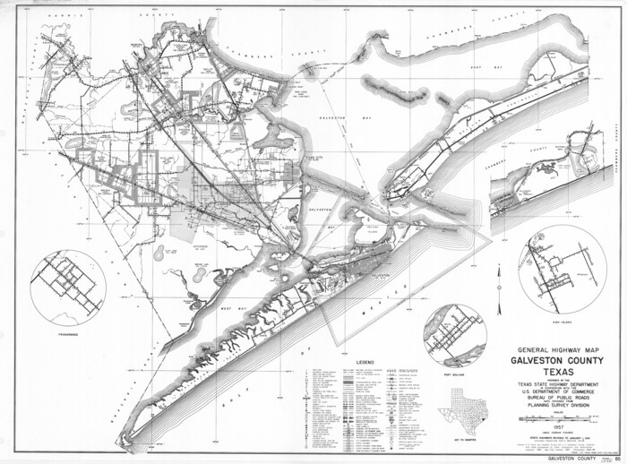 79476, General Highway Map, Galveston County, Texas, Texas State Library and Archives