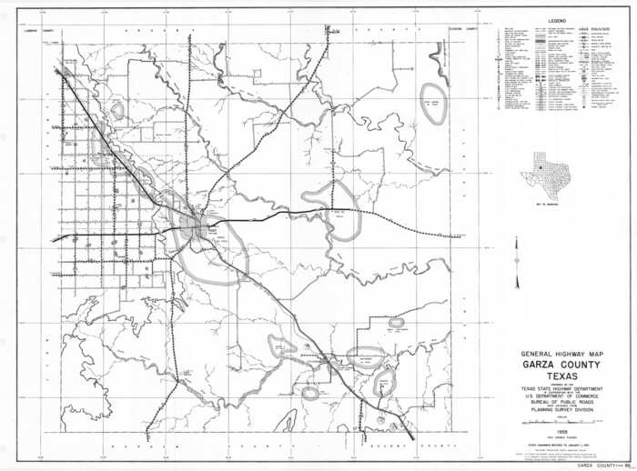 79478, General Highway Map, Garza County, Texas, Texas State Library and Archives
