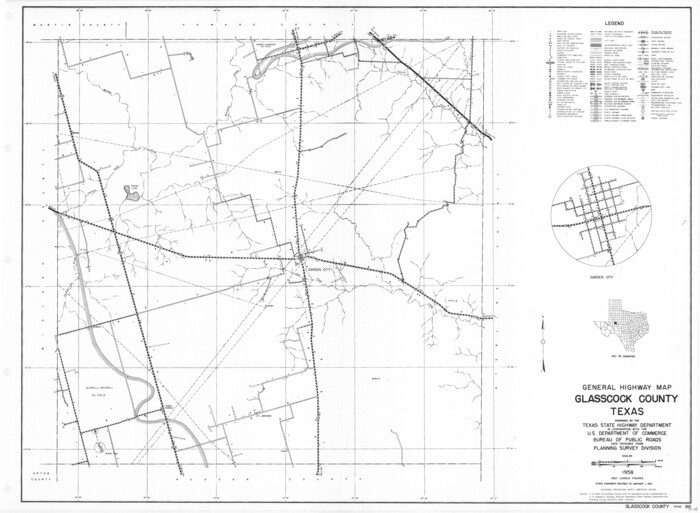 79480, General Highway Map, Glasscock County, Texas, Texas State Library and Archives