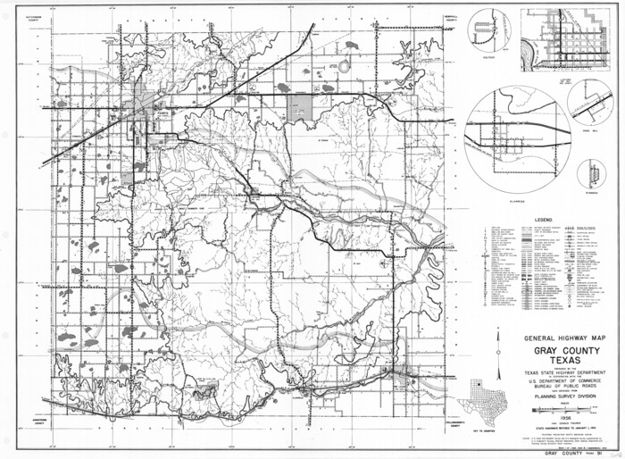 79483, General Highway Map, Gray County, Texas, Texas State Library and Archives