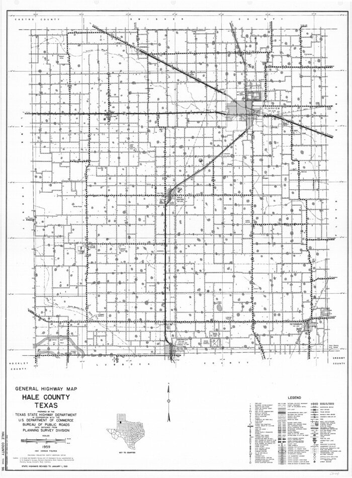 79493, General Highway Map, Hale County, Texas, Texas State Library and Archives