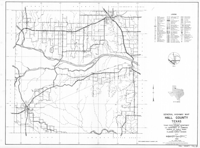 79495, General Highway Map, Hall County, Texas, Texas State Library and Archives