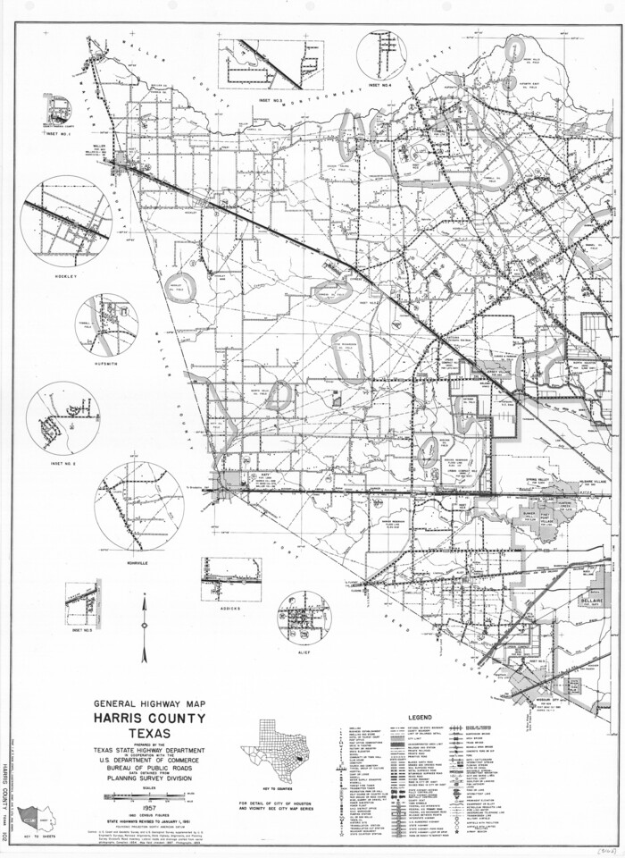 79501, General Highway Map, Harris County, Texas, Texas State Library and Archives