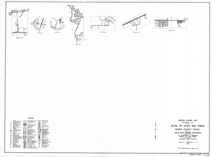 79503, General Highway Map.  Detail of Cities and Towns in Harris County, Texas, Texas State Library and Archives