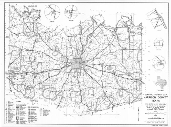 79509, General Highway Map, Harrison County, Texas, Texas State Library and Archives