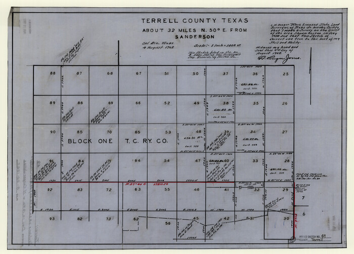7951, Terrell County Rolled Sketch 49, General Map Collection