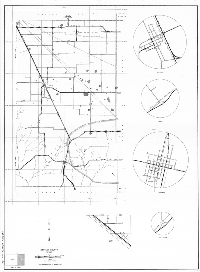 79511, General Highway Map, Hartley County, Texas, Texas State Library and Archives