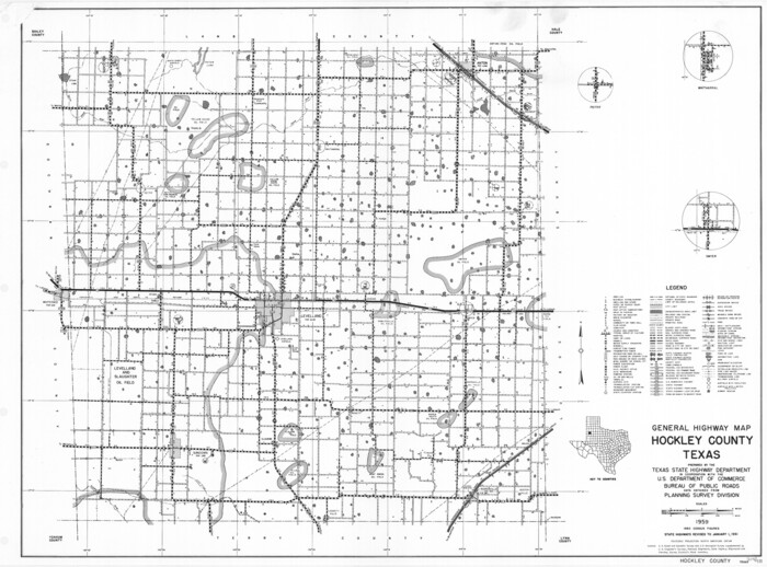 79522, General Highway Map, Hockley County, Texas, Texas State Library and Archives