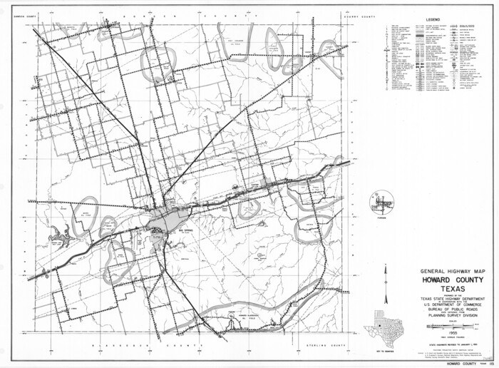 79526, General Highway Map, Howard County, Texas, Texas State Library and Archives