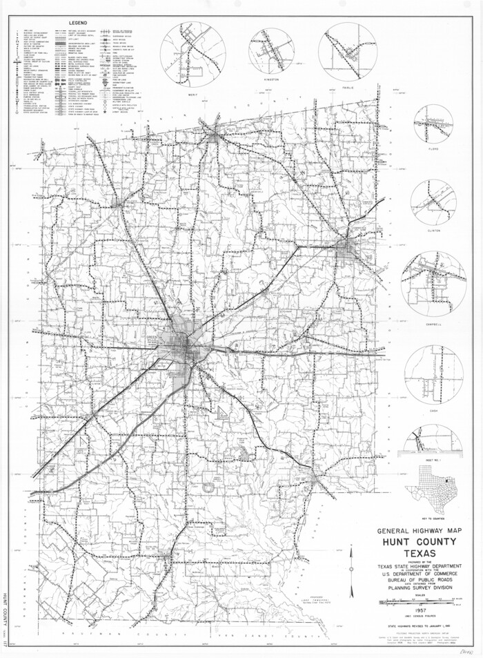 79528, General Highway Map, Hunt County, Texas, Texas State Library and Archives