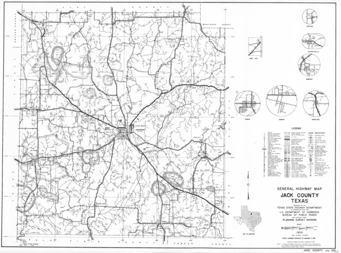 79532, General Highway Map, Jack County, Texas, Texas State Library and Archives