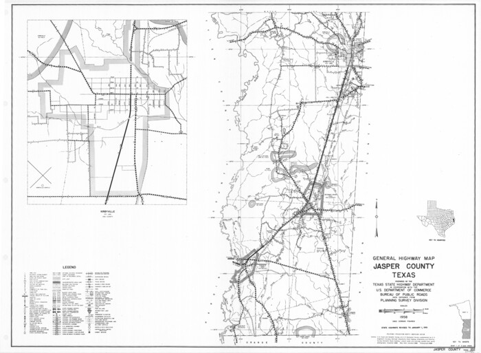 79534, General Highway Map, Jasper County, Texas, Texas State Library and Archives