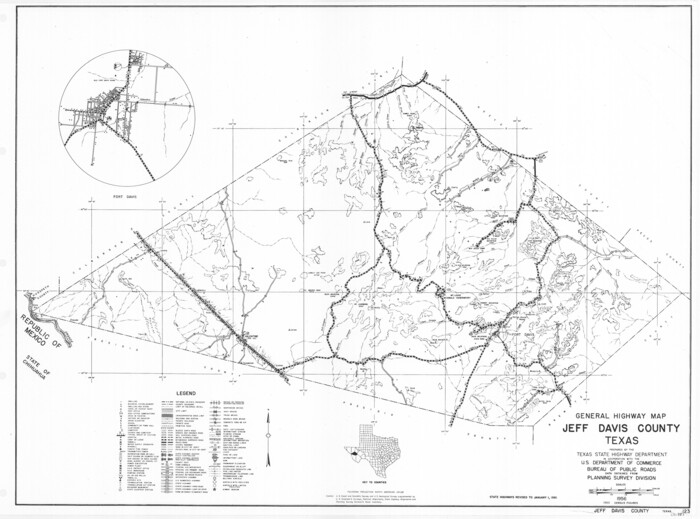 79536, General Highway Map, Jeff Davis County, Texas, Texas State Library and Archives