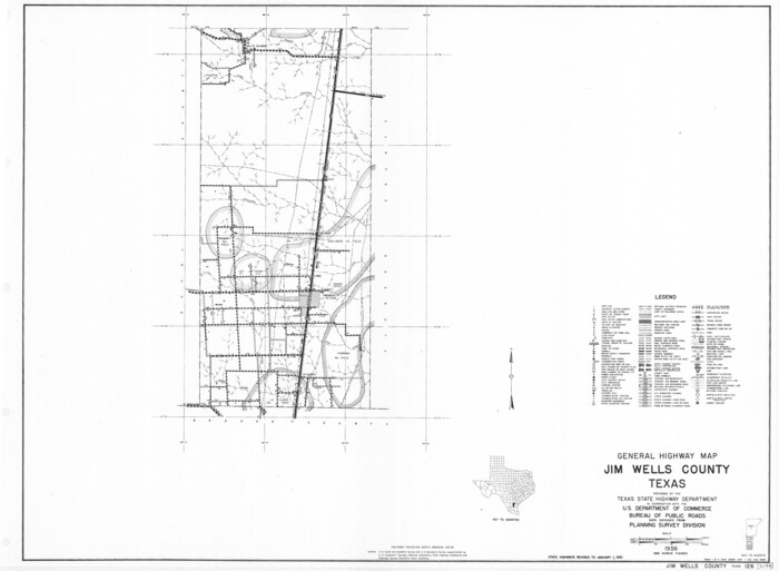 79542, General Highway Map, Jim Wells County, Texas, Texas State Library and Archives