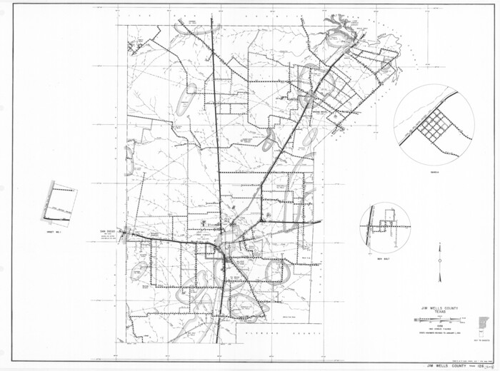 79543, General Highway Map, Jim Wells County, Texas, Texas State Library and Archives