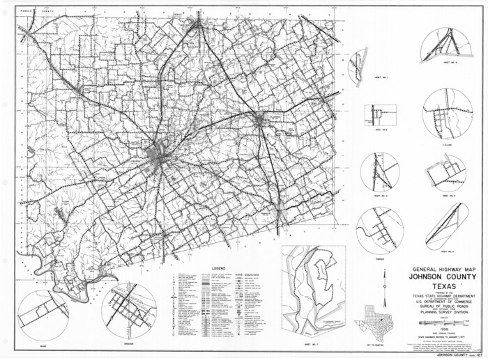 79545, General Highway Map, Johnson County, Texas, Texas State Library and Archives