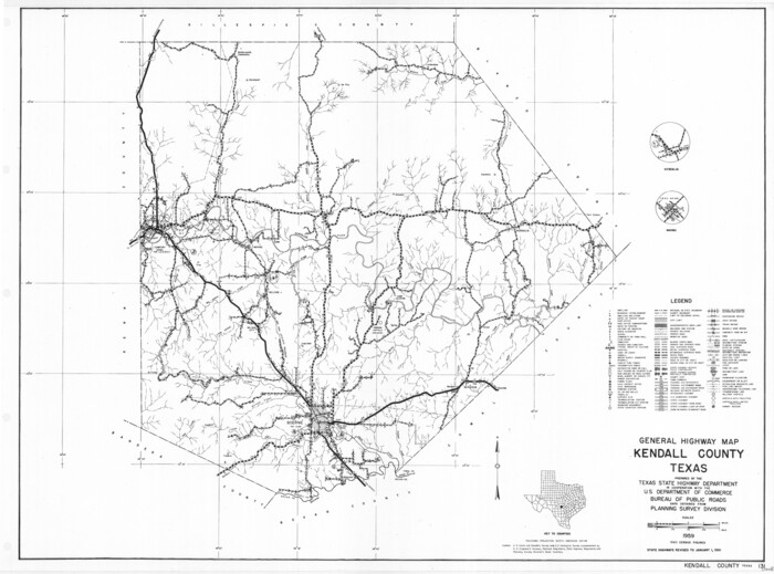 79549, General Highway Map, Kendall County, Texas, Texas State Library and Archives