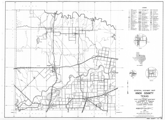 79560, General Highway Map, Knox County, Texas, Texas State Library and Archives