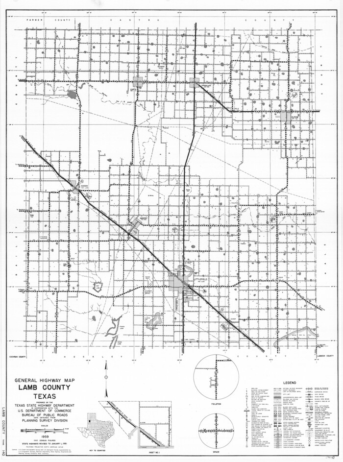 79562, General Highway Map, Lamb County, Texas, Texas State Library and Archives