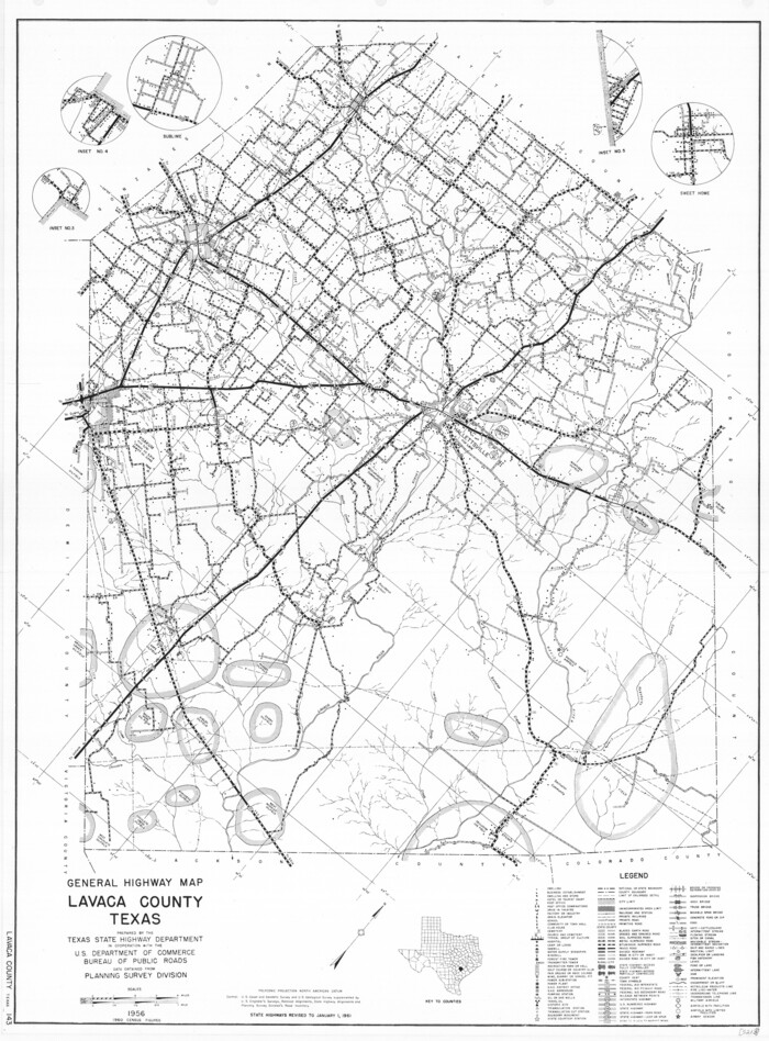 79566, General Highway Map, Lavaca County, Texas, Texas State Library and Archives
