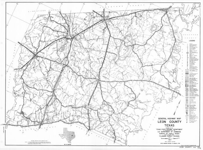 79568, General Highway Map, Leon County, Texas, Texas State Library and Archives
