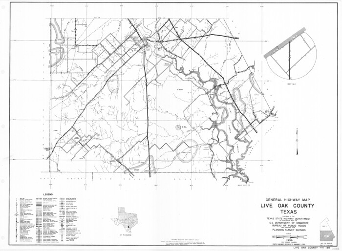 79574, General Highway Map, Live Oak County, Texas, Texas State Library and Archives